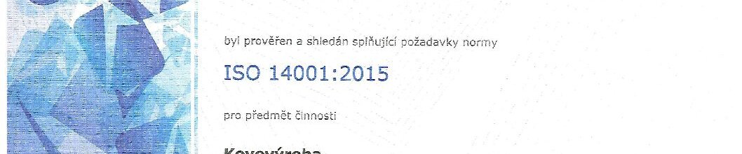 ISO 9001:2015 and 14001:2015